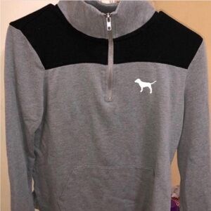 Victoria’s Secret PINK grey quarter zip sweatshirt